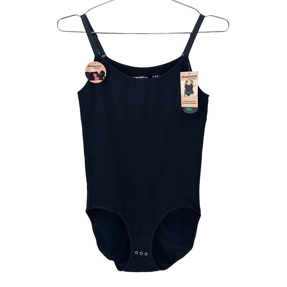 Shapermint Tops - SHAPERMINT All Day Every Day Scoop Neck Bodysuit NWT • Large • black